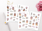 Preview: Mädchen Frühling Sticker Set